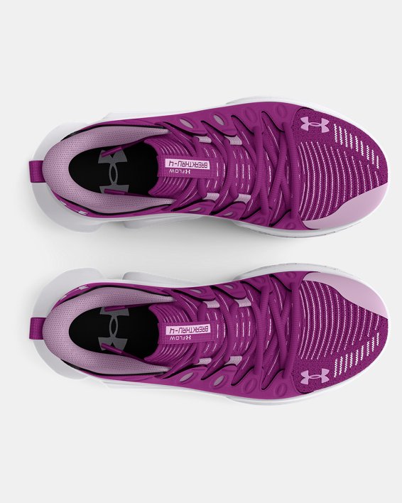 女士UA Flow Breakthru 4籃球鞋 in Purple image number 2